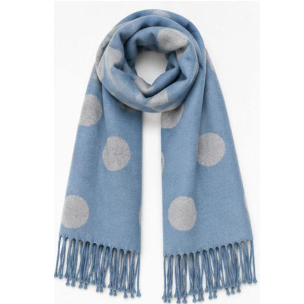 Love EMVY Reversible Polka Dot Cashmere Blend Scarf