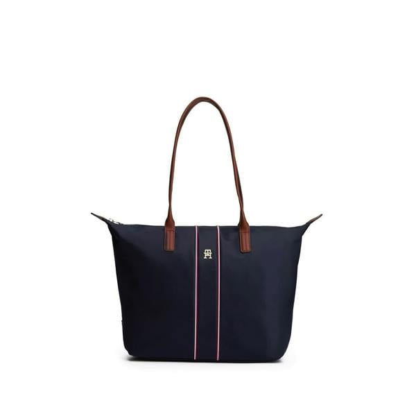 Tommy Hilfiger Popette Monogram Nylon Tote Bag - Blue - 