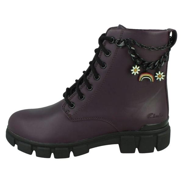 Clarks Girls Clarks Charm Detail Ankle Boots Evyn Charm O