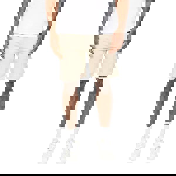 Crosshatch Mens Bardon Casual Shorts - Light Stone - 