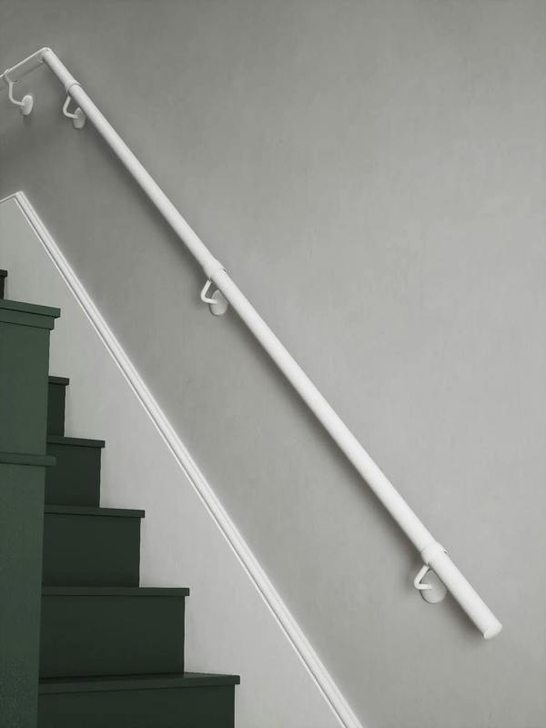 Handrails Direct Edstone Matt White Quarter Landing Handrail