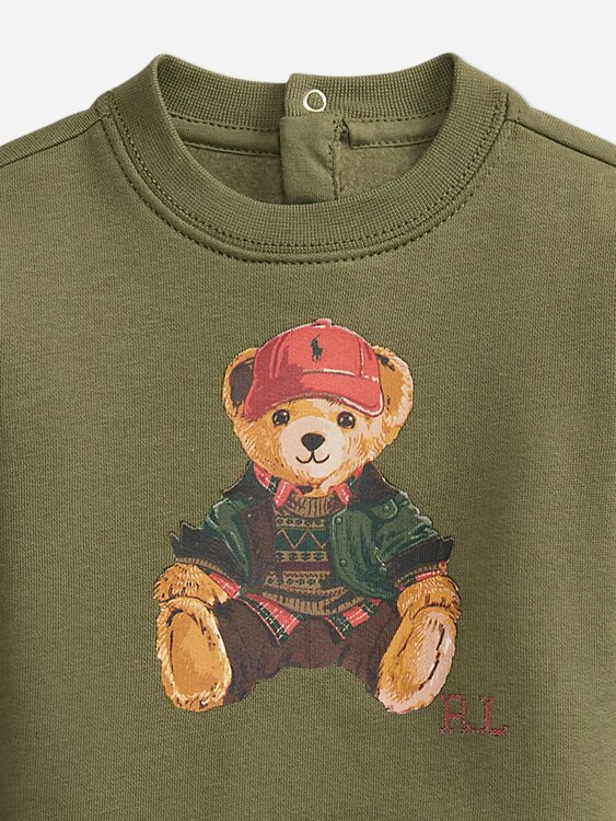 Ralph Lauren Kids Ralph Lauren Baby Boys Polo Bear Sweatshirt in Green