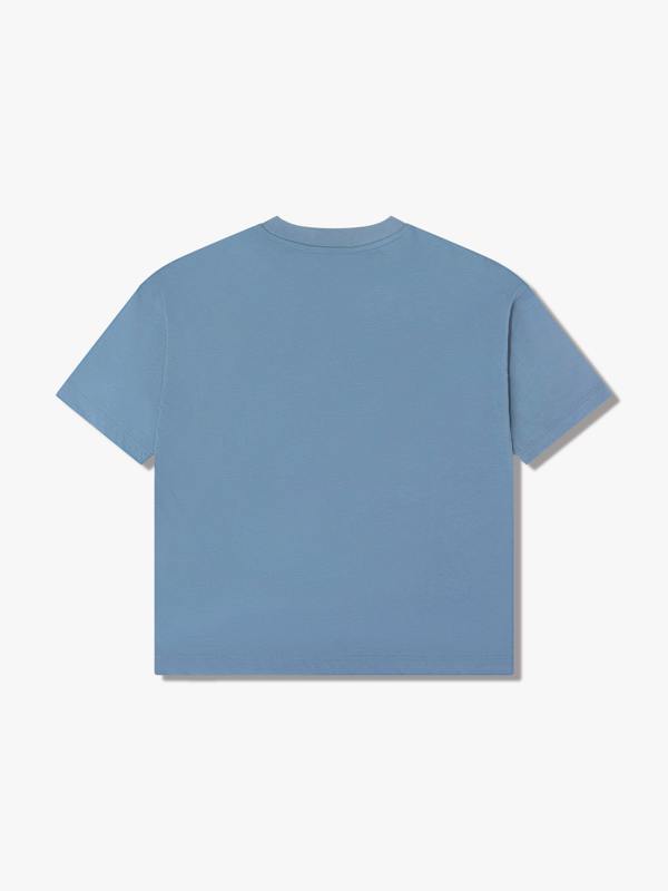 EA7 Emporio Armani Boys Train Oversize Logo T-Shirt in Blue