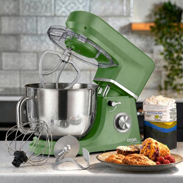 Cooks Professional 7L Stand Mixer | Green / Silver
