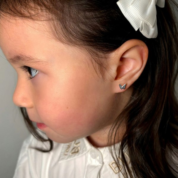 Say It With Children's Butterfly Earrings - Silver