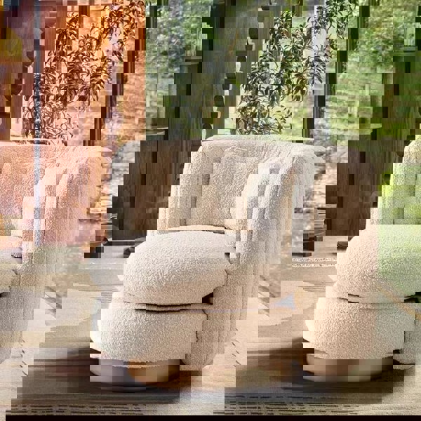 Weilai Concept Nova Swivel Armchair, Boucle