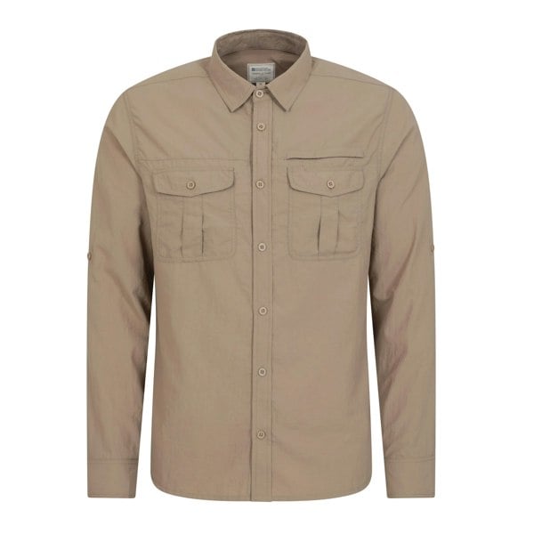 Mountain Warehouse Mens Navigator II Mosquito Repellent Shirt - Beige