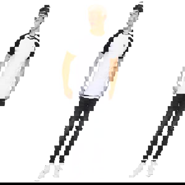 Crosshatch Mens Remison T-Shirt - Black/White - 