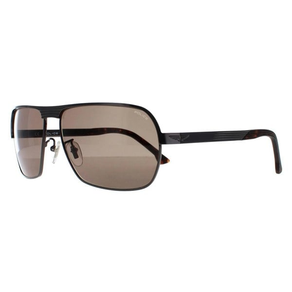 Police Sunglasses SPLC36 Tailwind Evo 2 0568 Shiny Gunmetal Grey Green