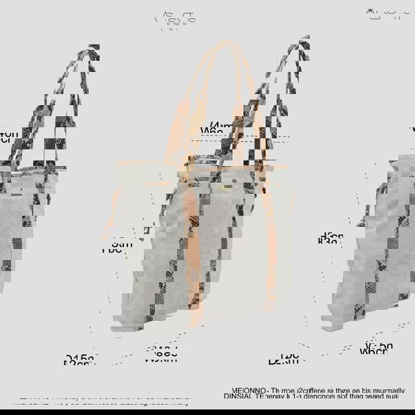 Assots London 'POLLY' Ice Grey Real Suede Leather Oversized Designer Tote Bag