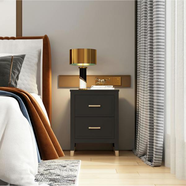 Palazzi 2 Drawer Bedside Table