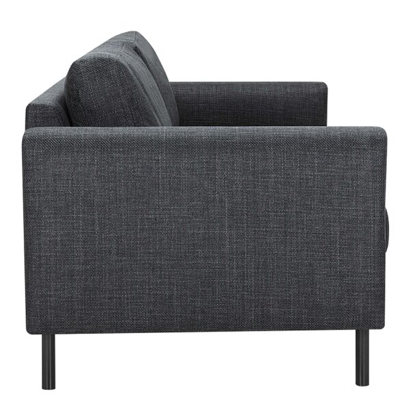 Wyld Haus San Sebastian 3 Seater Sofa Upholstered Dark Grey Fabric