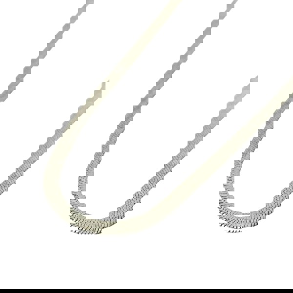 Herringbone Rhodium Filled 4mm 18 Inch Snake Necklace