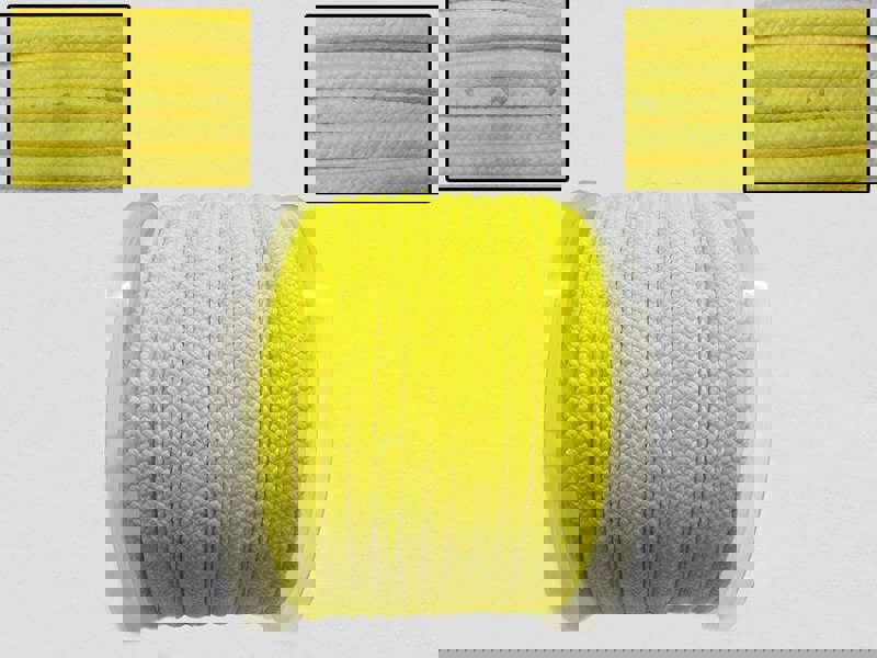 10MM x 65 Metre Yellow Kernmantle Polypropylene Rope - 16 Plait Double Braided PP