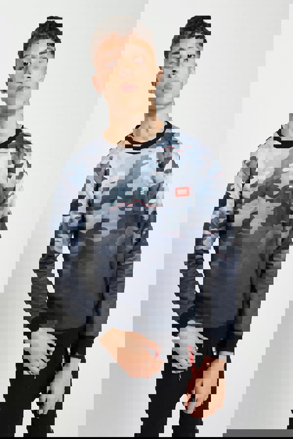 Beat Boyz Club Intensified Crew Sweatshirt - Black Camo Fade