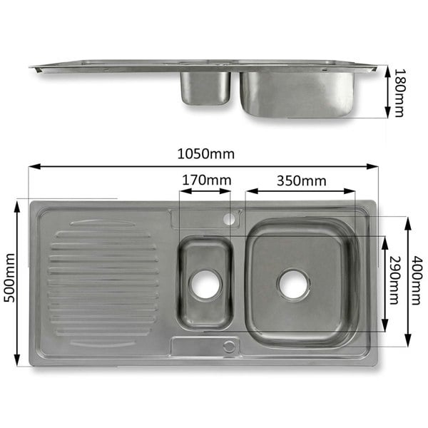 Kukoo Premium Stainless Steel Kitchen Sink & Padstow Tap