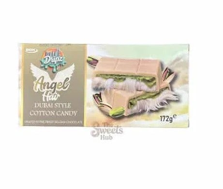 Dripz Dubai Chocolate Angel Hair 172g Cotton Candy Pistachio Cream Dubai Bar