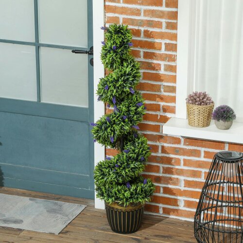 Wyld Haus Ribara Set Of 2 Artificial Lavender Style Trees 115cm