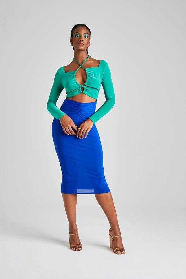 Urban Bliss Multi Colour Block Midi Dress