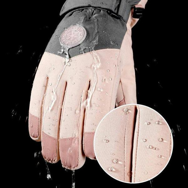 Anniou Men's Fleece Waterproof Thermal Ski Gloves