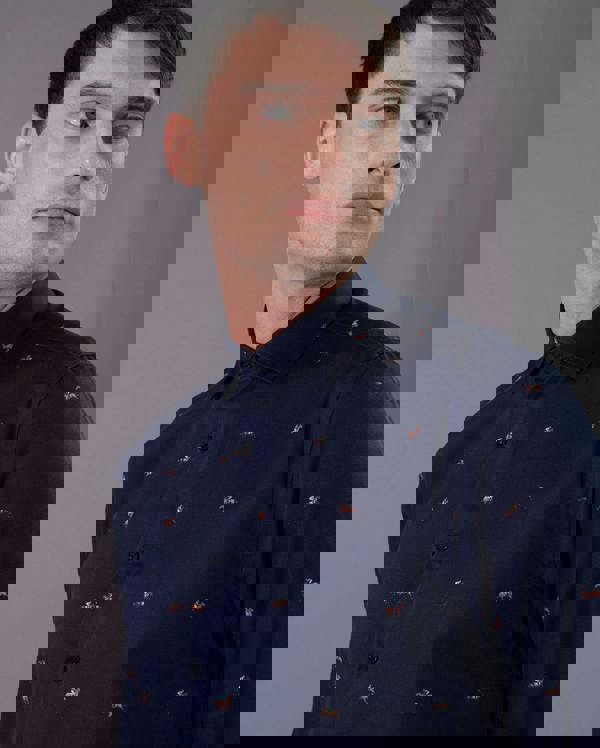 Steel & Jelly Limited Edition Retro Jockey & Racehorse Print Long Sleeve Shirt