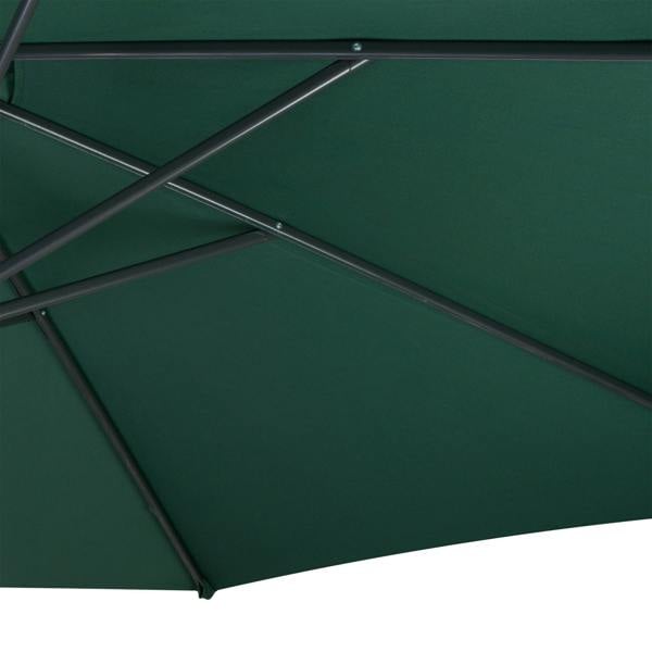 Jardi Cantilever Parasol 3m With Full Fan Base – Green