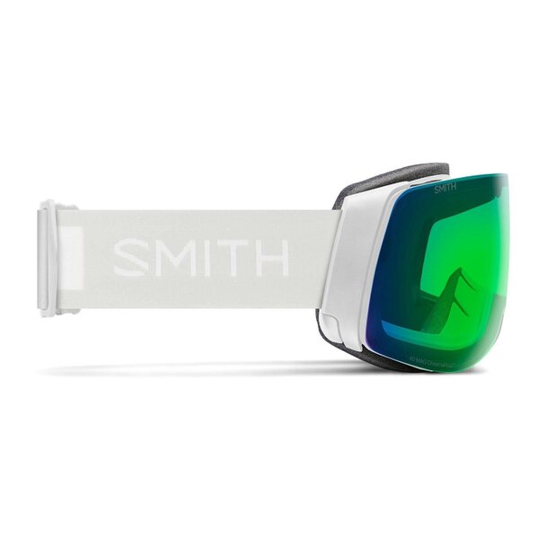 Smith Ski Goggles 4D Mag 0OZ XP White Vapor ChromaPop Everyday Green Mirror & CP Store Rose Flash