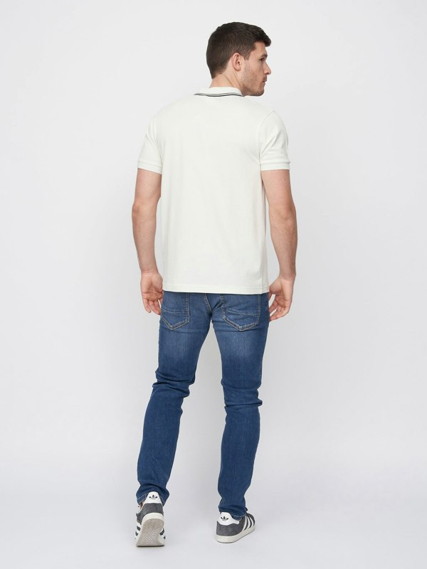 Duck and Cover Samtrase Polo - Off White