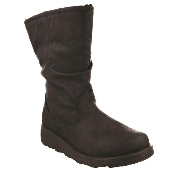 Spot On Ladies Spot On EEE Wide Fit Fur Lined Dog Walker Boot F4469
