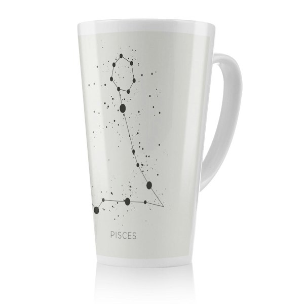 Benjamin Tate Design Star Constellation Zodiac Pisces Dining Latte Mug