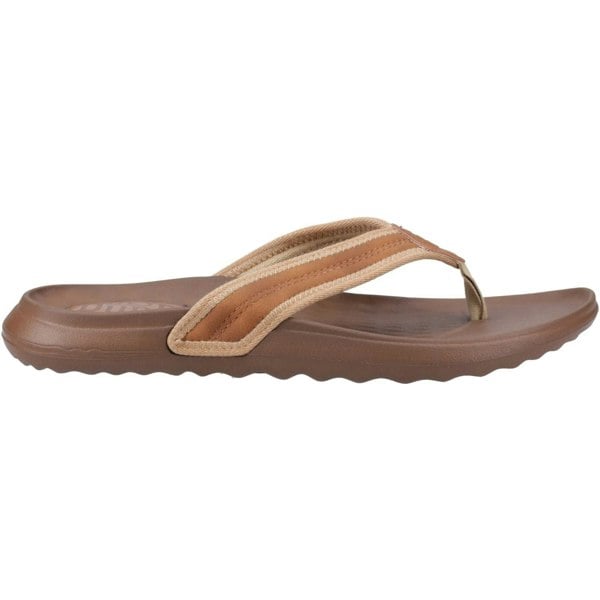 HEYDUDE Myers Polyurethane Men's Lion Orange/Downtown Brown Flip Flops