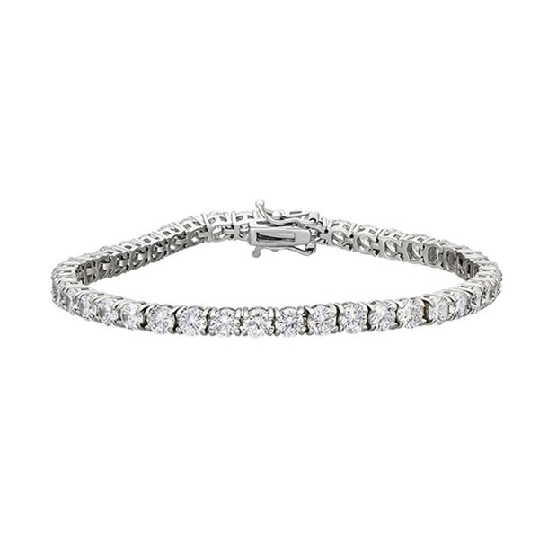 Spero London Sterling Silver Tennis Bracelet - 4mm & 3mm