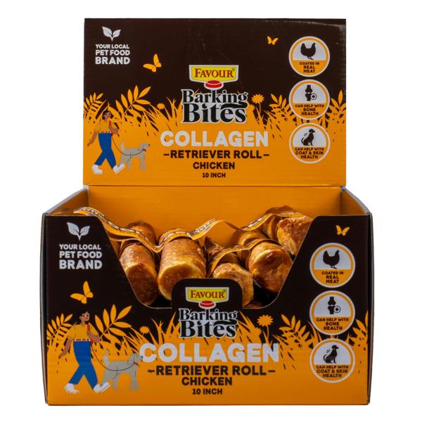 Favour Collagen Chicken 10" Retriever Rolls 105g