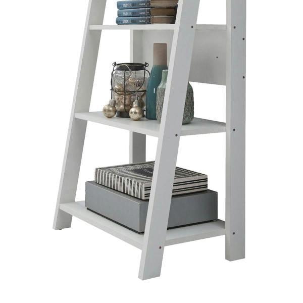 Timber Art Design Riva Retro 5 Tier Ladder Bookcase Display Shelf Unit