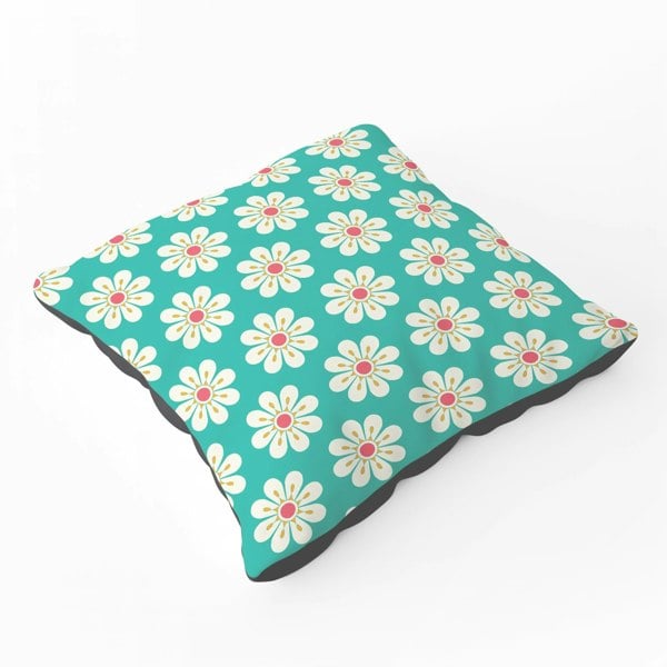 Warren Reed Daisy Pattern Floor Cushion