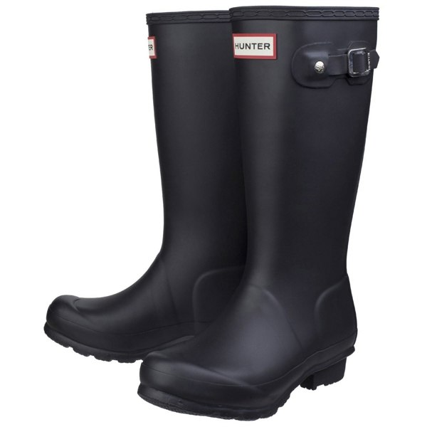 Hunter Kids Hunter Original Big Kids Winter Snow Rain Wellington Boots Black