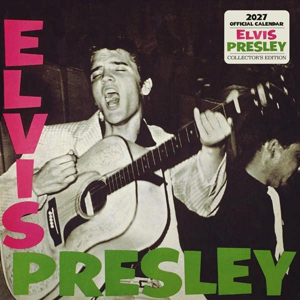 Elvis Presley, Record Collector's Edition Calendar 2027, Wall Calendars, Month To View, Entertainment, Gift
