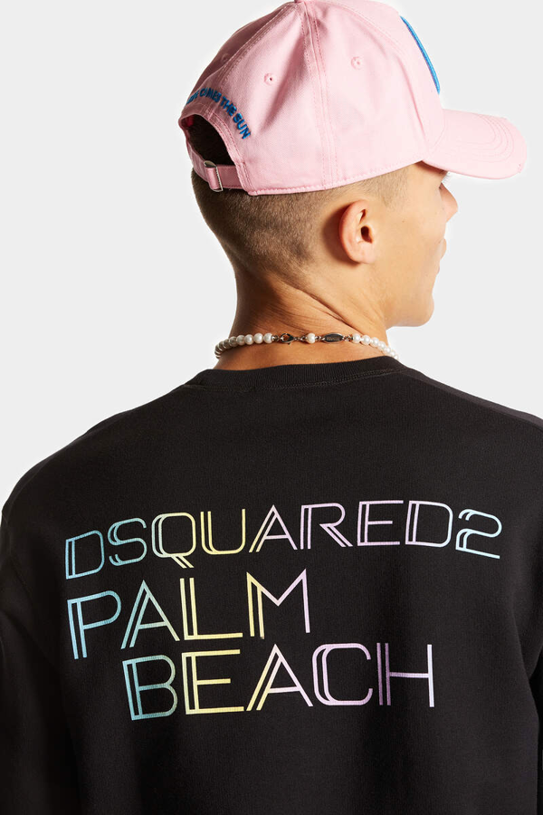 Dsquared2 Palm Beach Logo Cool Fit Sweatshirt - Black