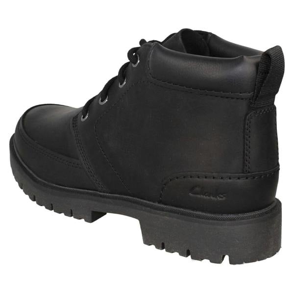Clarks Mens Clarks Leather Lace Up Ankle Boots Rossdale Mid