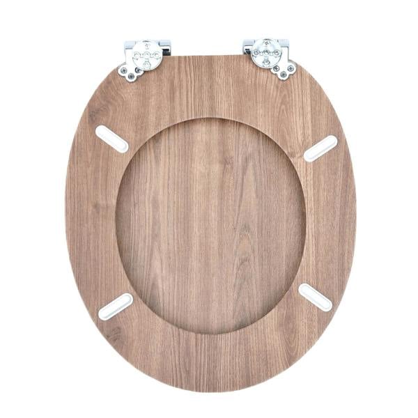 RTS Natural Oak MDF Soft Close Toilet Seat