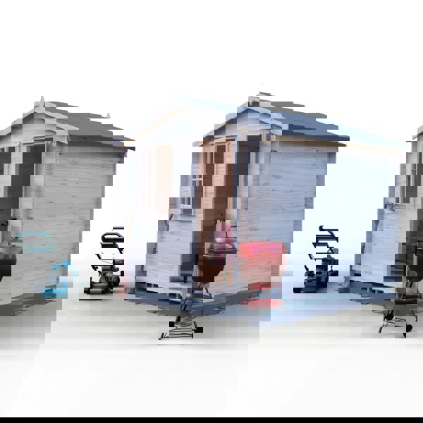 Shire Avesbury 9x9 Log Cabin 19mm interlock  Cladding - Best Shed