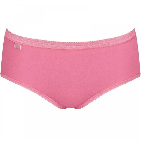Sloggi Basic 3 Pack Midi Brief, Pink/Dark Combo