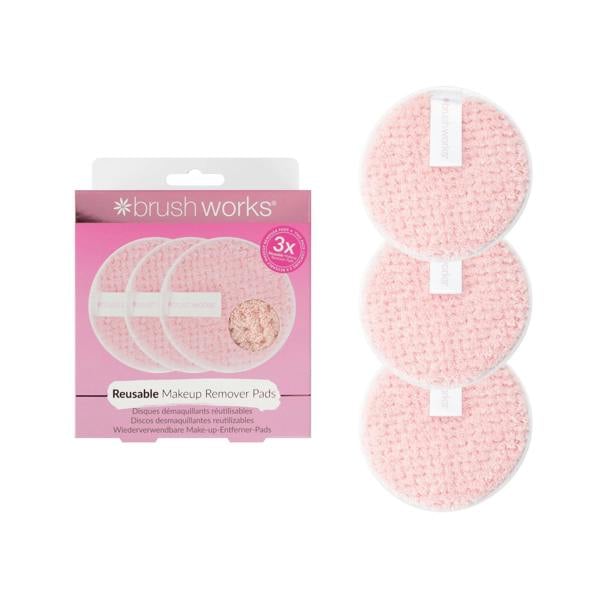 Brushworks Reusable Makeup Remover Pads (Pack of 3)