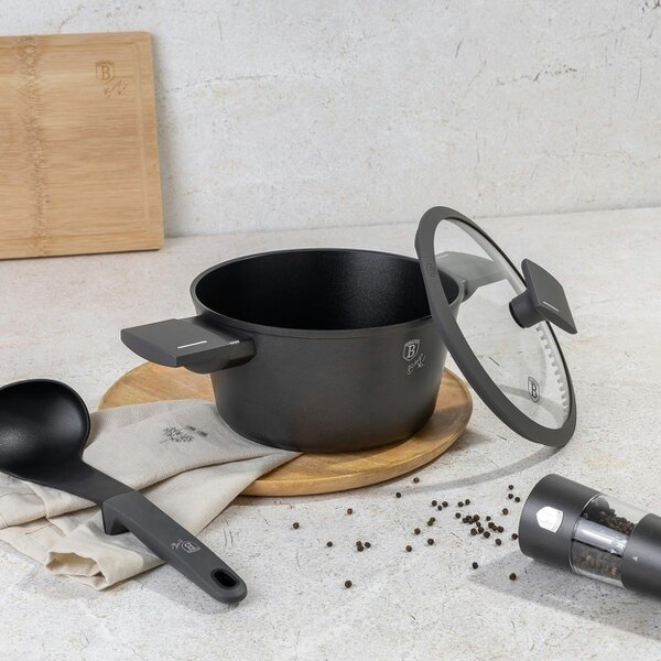 Berlinger Haus Casserole with lid, 20 cm Berlinger Haus BH8130 Anthracite