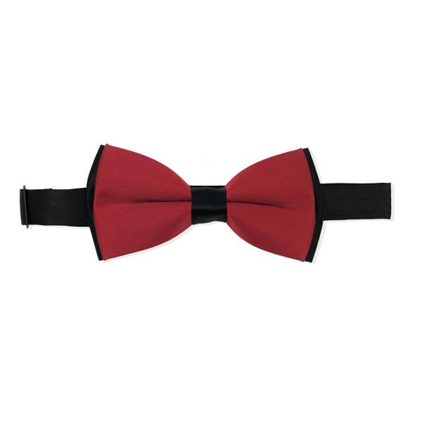 Double coloured PAMONI bow tie with two style options, featuring vibrant fabric and classic design for formal occasions.