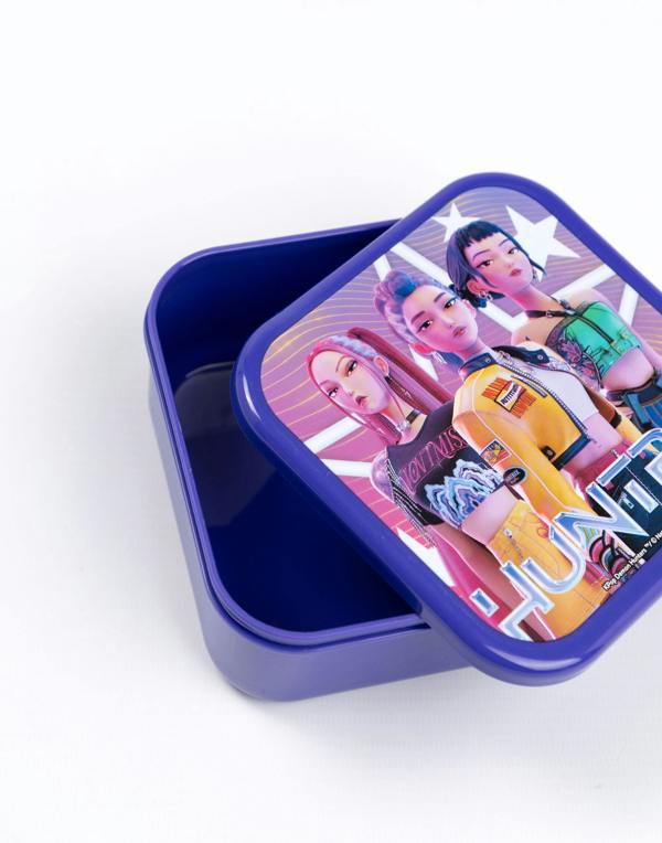 KPop Demon Hunters Girls Multicoloured Character Lunch Bag Bottle and 3 Snack Pot (One Size)