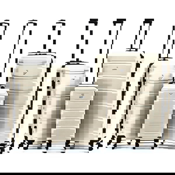 Flight Knight 55x40x20cm Cabin Carry On Luggage with Medium Case and Large Size Check-in Hold Suitcase