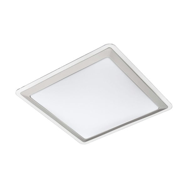 Wall Flush Ceiling Light Colour White Shade White Silver Plastic Bulb LED 24W Loops