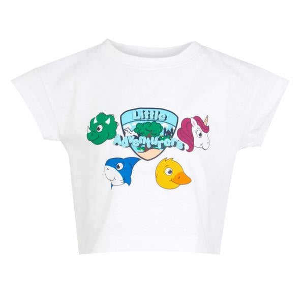 Regatta Kids Little Adventurers Animals T-Shirt - White