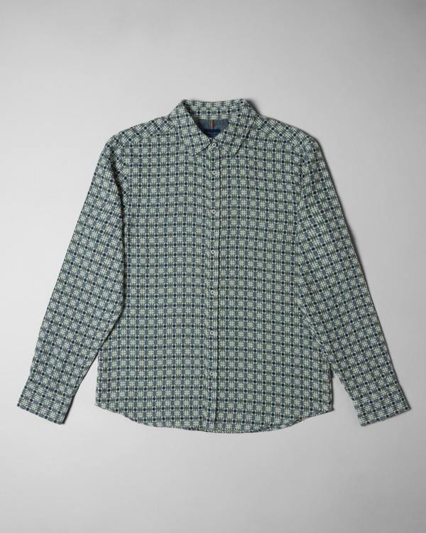 Steel & Jelly Poynton - Abstract Check Long Sleeve Shirt